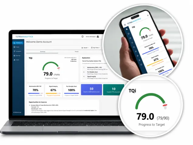 TetraAnalytics Dashboard Product Mockup